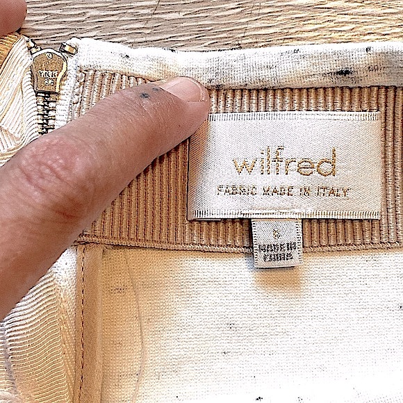 ARITZIA • WILFRED • Mini Skirt • Size 6 • Cream Speckled - Picture 3 of 16